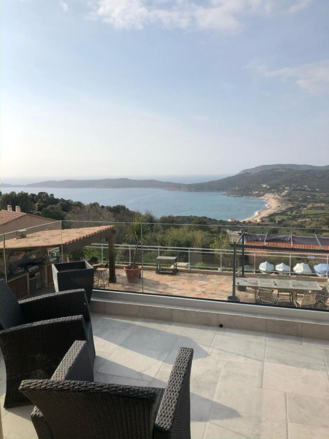 Haut De Villa - Vue Mer Avec Coucher De Soleil Cargèse Zewnętrze zdjęcie